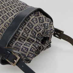 Fendi FF Logo Mon Tresor Bucket Bag Printed Shearling with Leather