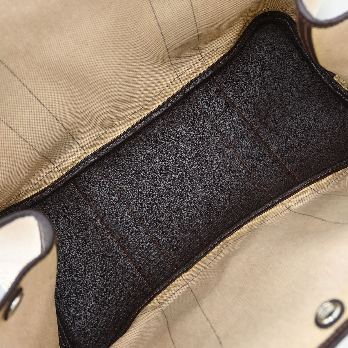 Hermes Garden Party Tote Canvas and Leather