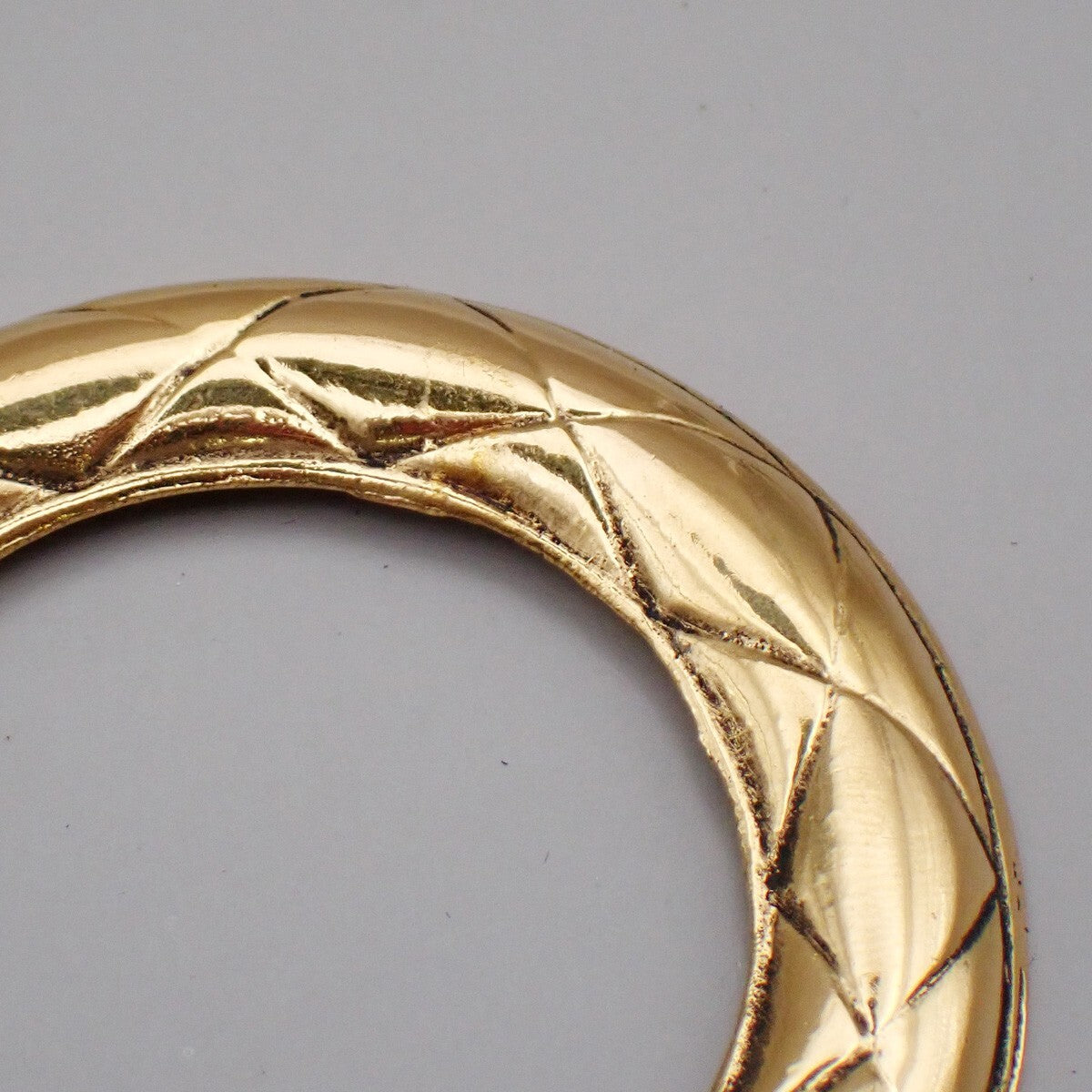 Chanel Vintage CC Round Drop Clip-On Earrings Metal