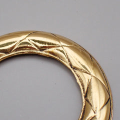 Chanel Vintage CC Round Drop Clip-On Earrings Metal