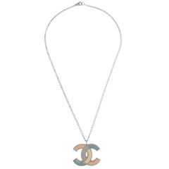 Chanel CC Pendant Necklace Metal