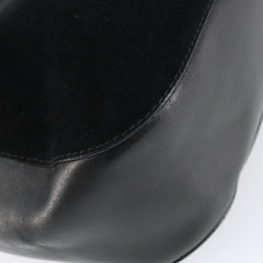 Gucci Vintage Bamboo Handle Bag Suede