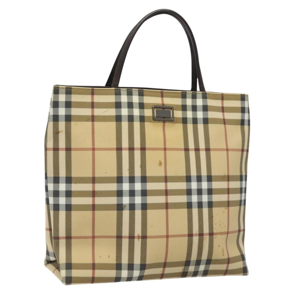 Burberry Nova Check Tote canvas check pattern