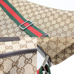 Gucci Front Pocket Web Messenger GG Canvas