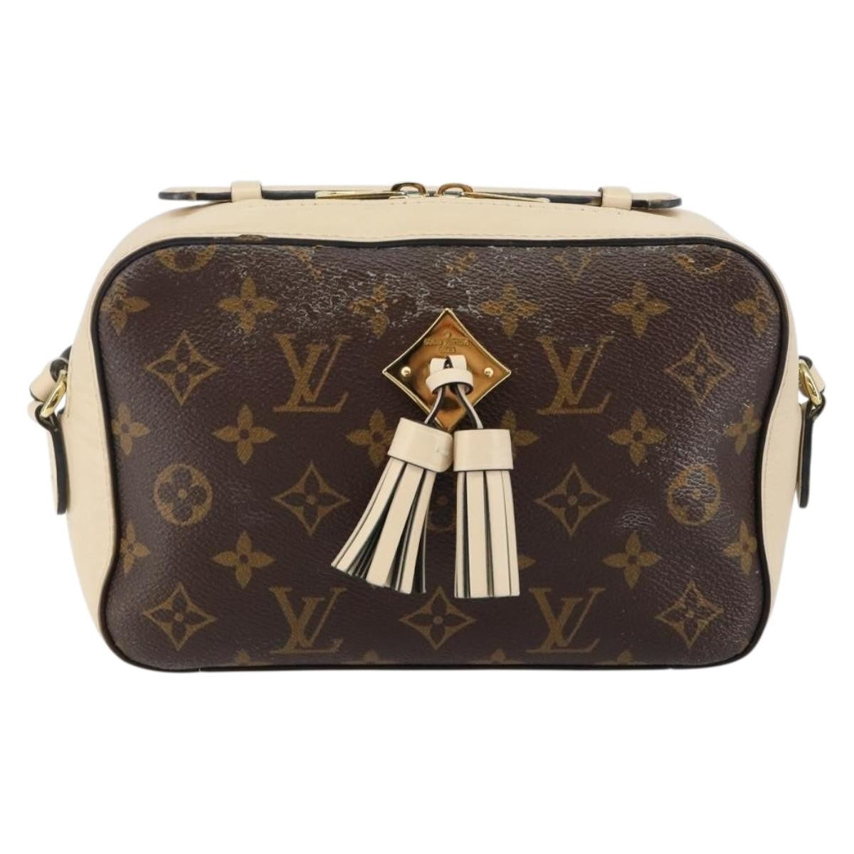 Louis Vuitton Saintonge Handbag Monogram Canvas with Leather