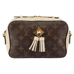 Louis Vuitton Saintonge Handbag Monogram Canvas with Leather