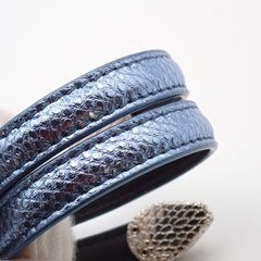 Bvlgari Serpenti Forever Double Wrap Bracelet Leather