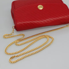 Celine Chain Shoulder Bag Leather