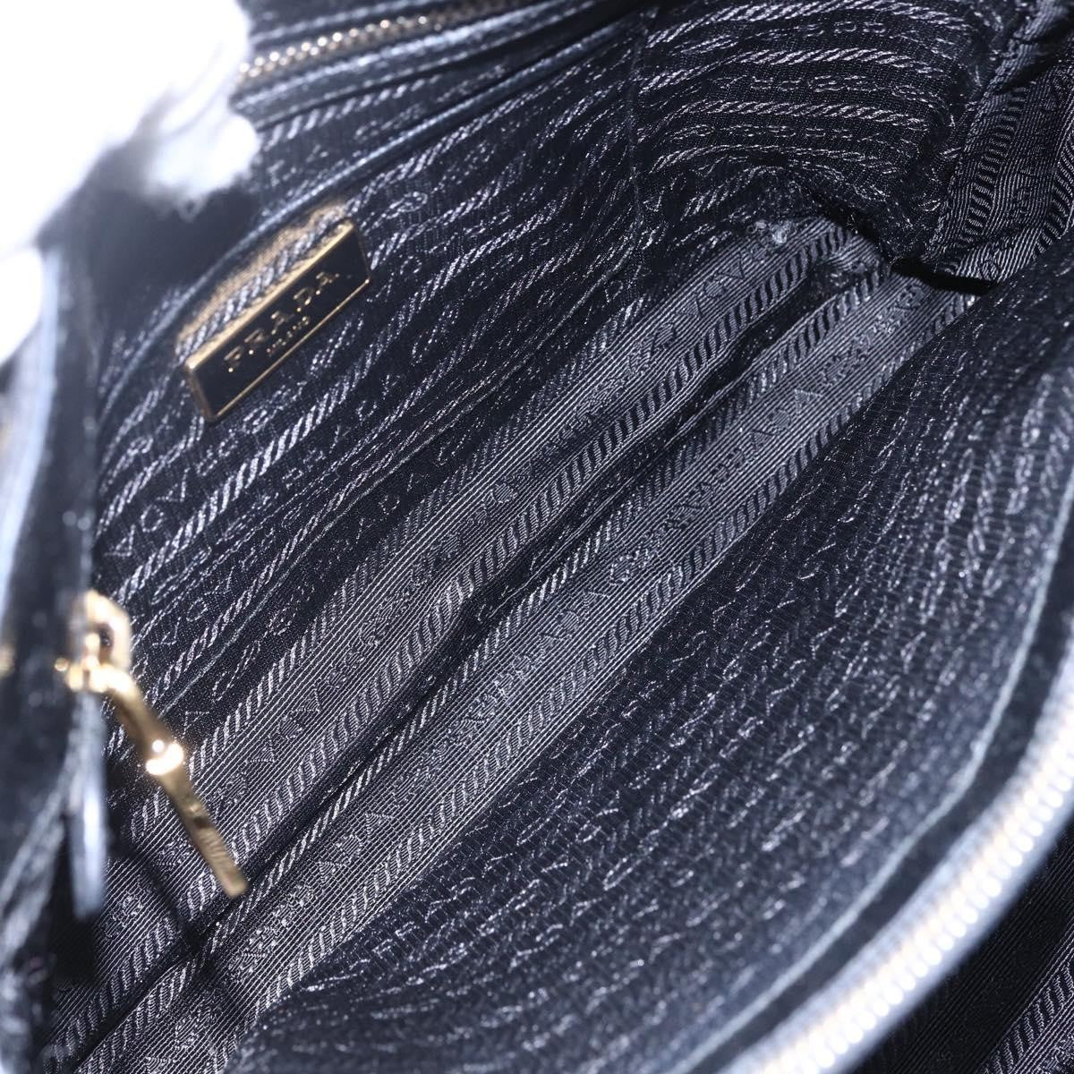 Prada Convertible Top Handle Tote Tessuto with Vernice Saffiano Leather