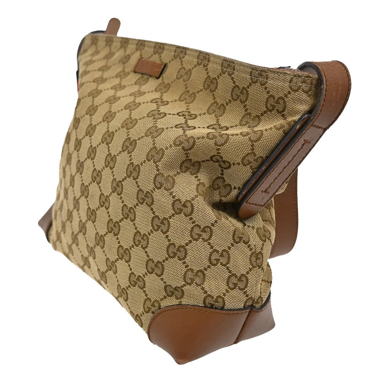 Gucci Web Loop Shoulder Bag GG Canvas