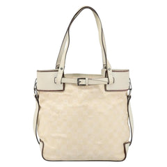 Gucci Belted Bucket Tote GG Canvas with Leather