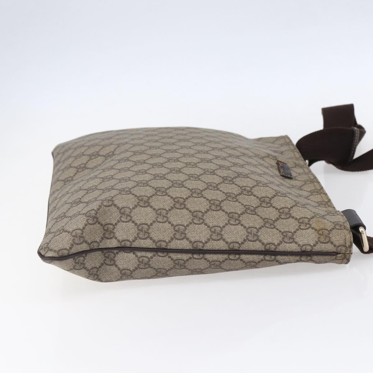 Gucci Zip Top Messenger Bag GG Coated Canvas