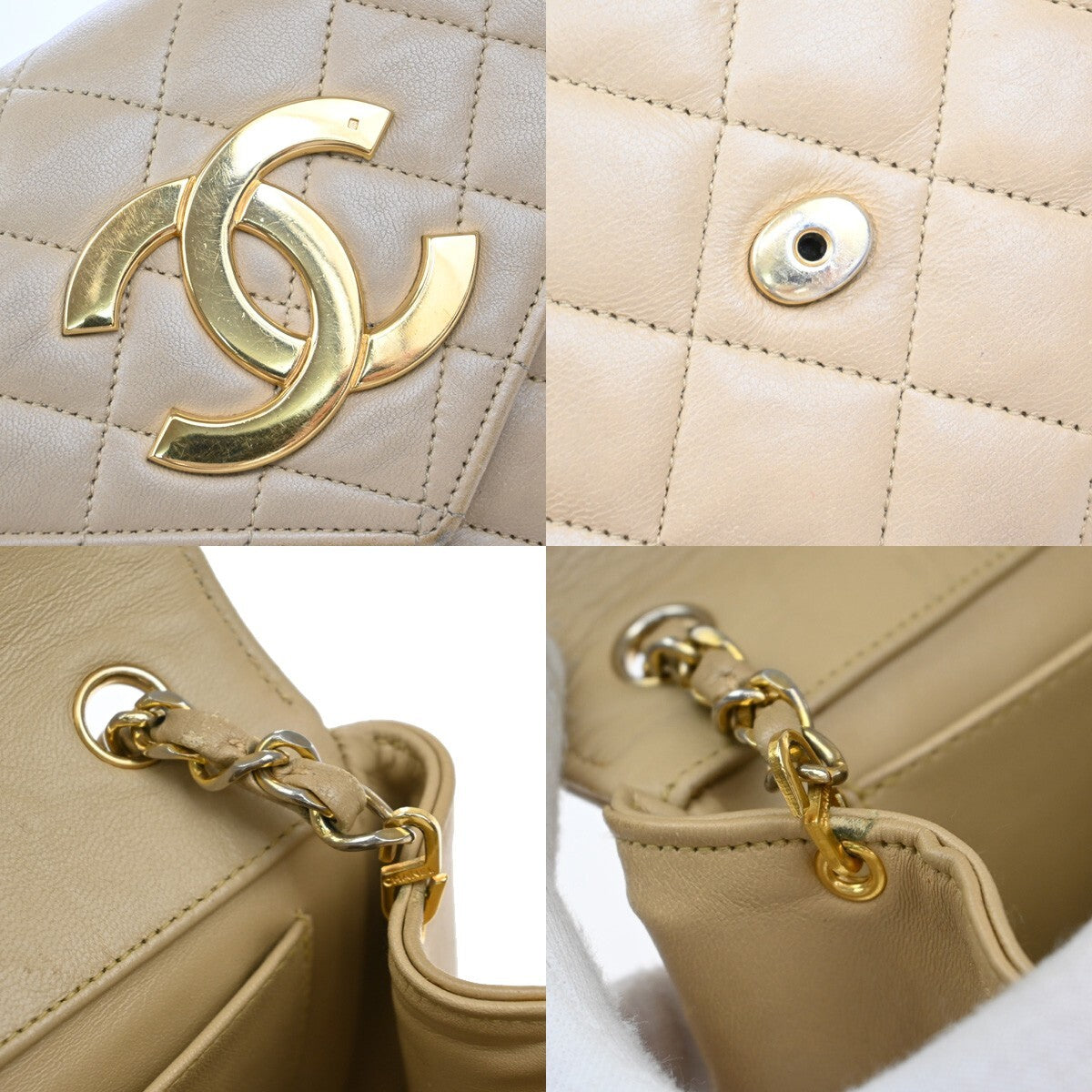 Chanel Vintage Envelope Flap Bag Quilted Lambskin