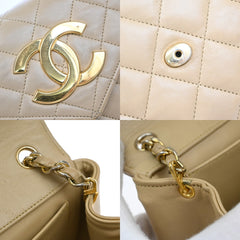 Chanel Vintage Envelope Flap Bag Quilted Lambskin