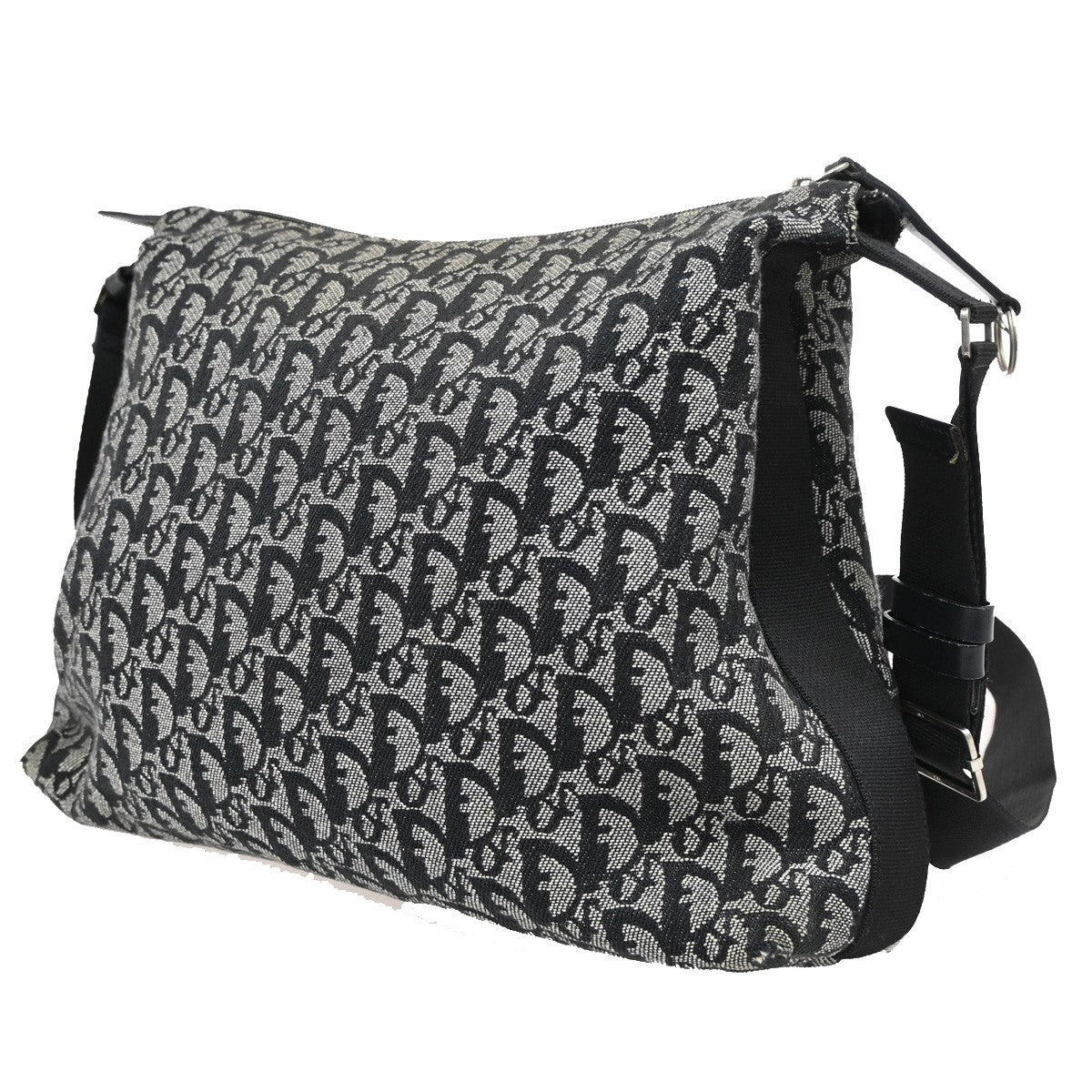 Christian Dior Vintage Trotter Messenger Bag Diorissimo Canvas