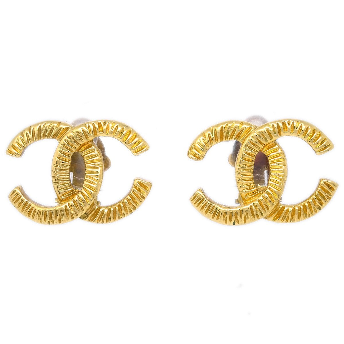 Chanel CC Clip-On Earrings Metal
