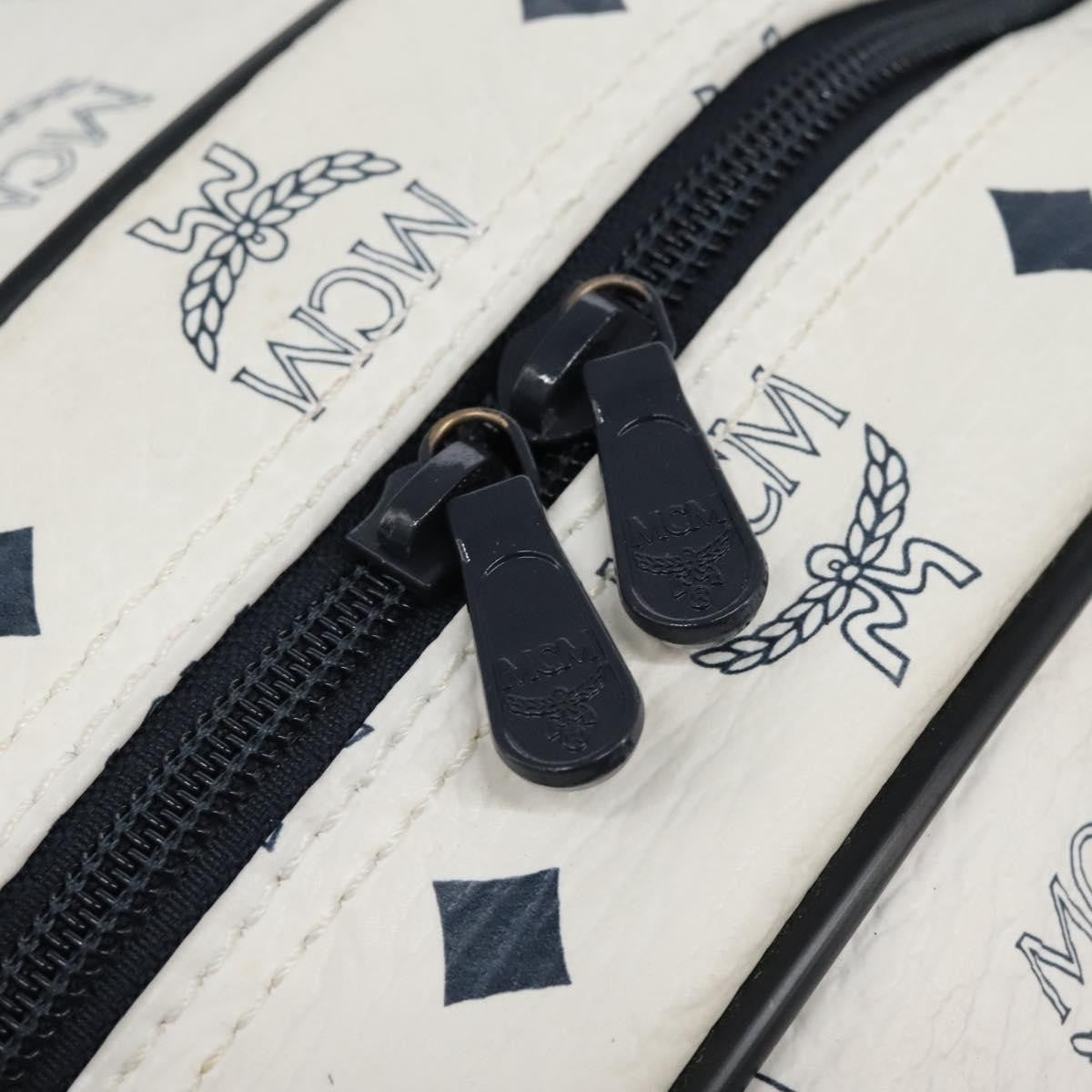 MCM Visetos Handbag Canvas and Leather