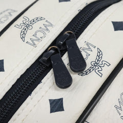 MCM Visetos Handbag Canvas and Leather