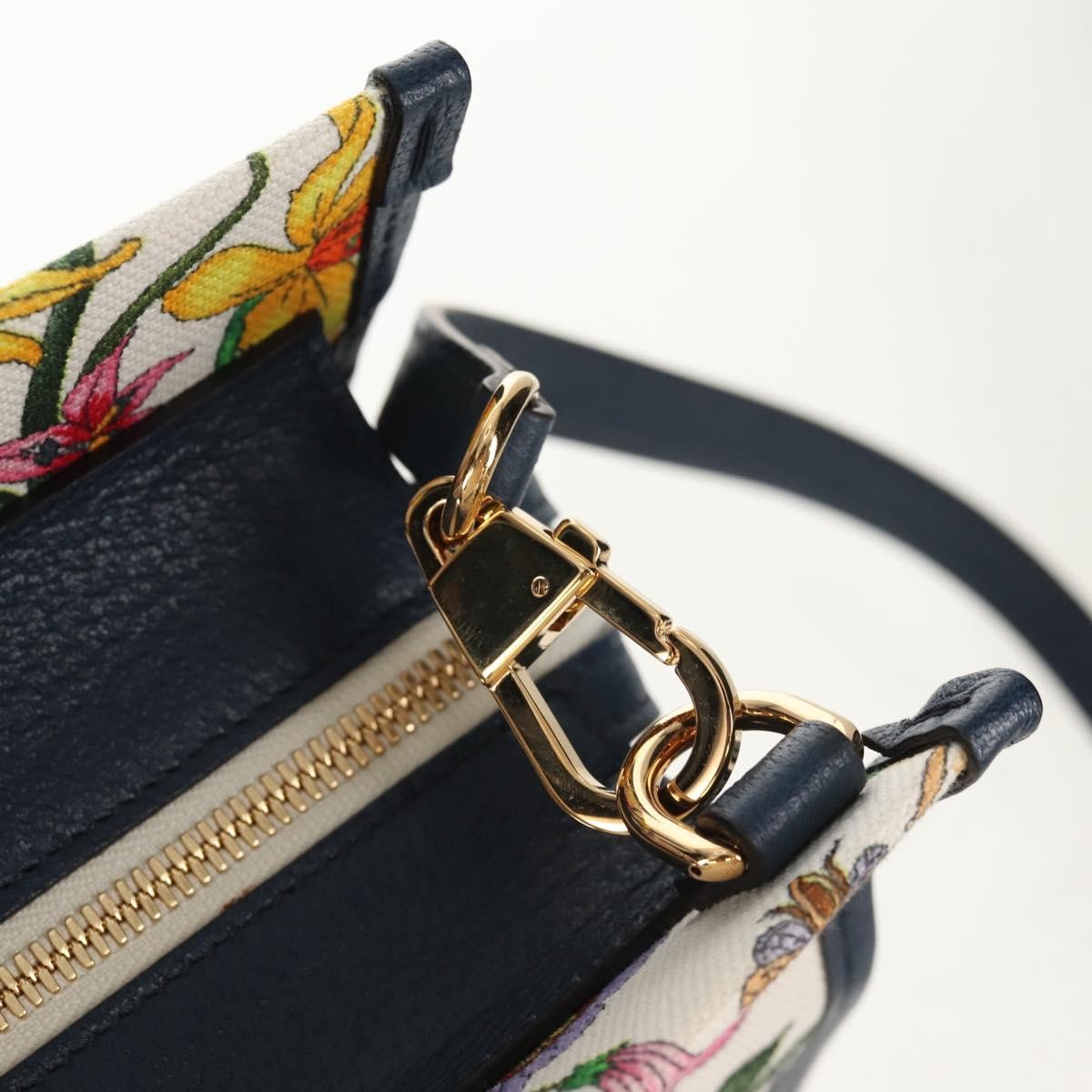 Prada Floral Open Tote Printed Denim