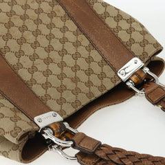 Gucci Bamboo Bar Tote GG Canvas