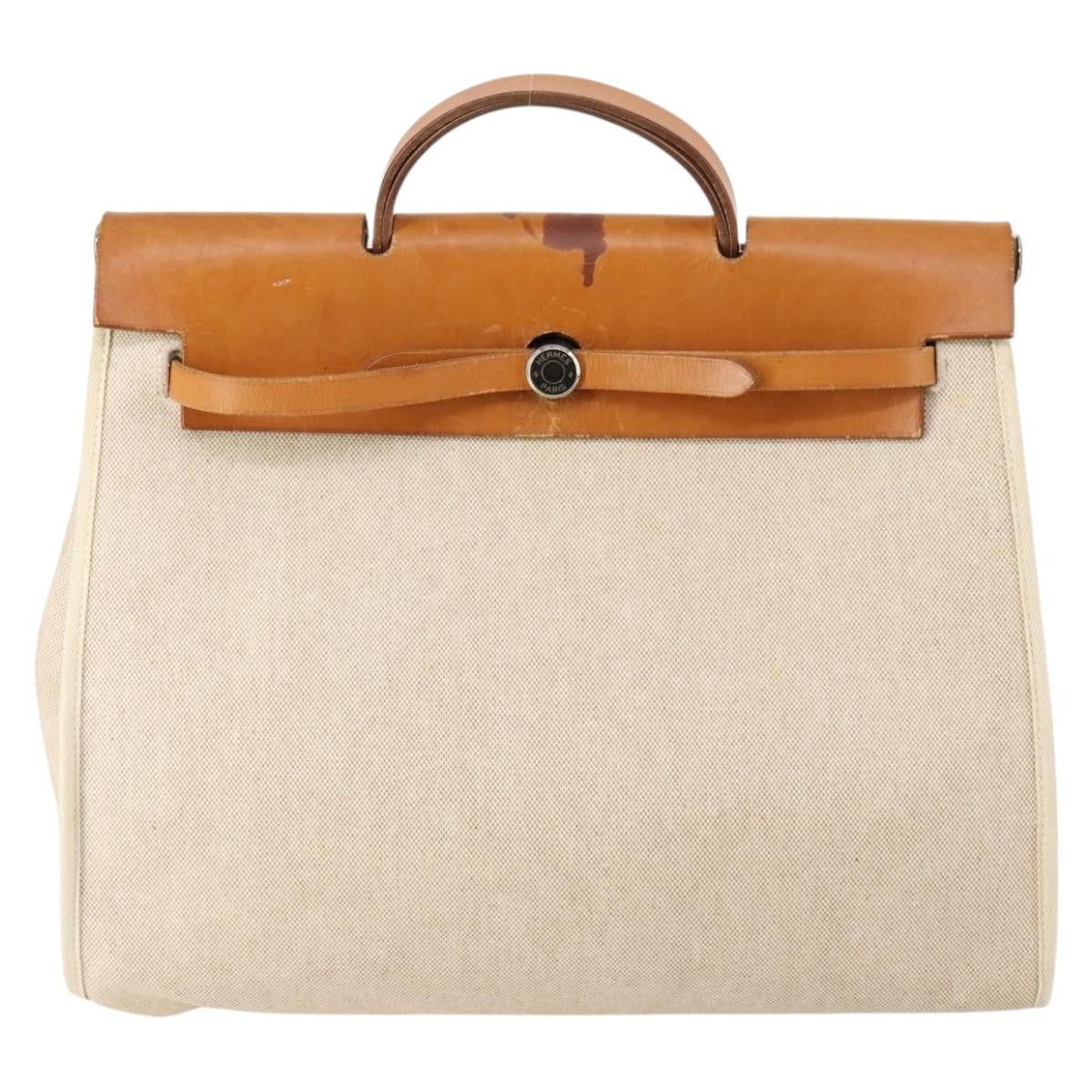 Hermes Herbag Toile and Leather