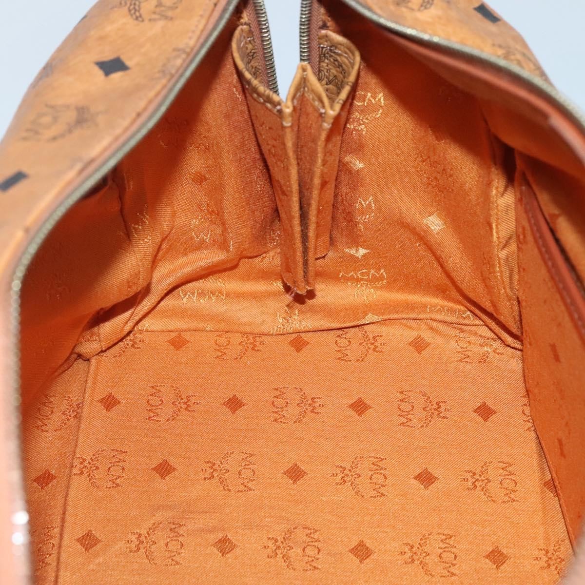 MCM Visetos Handbag Canvas and Leather