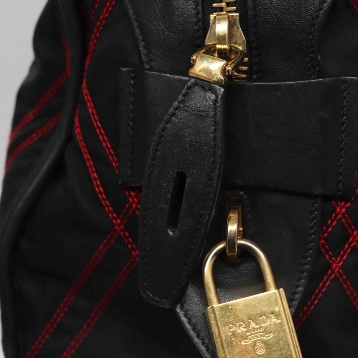 Prada Convertible Boston Bag Vitello Shine