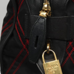 Prada Convertible Boston Bag Vitello Shine