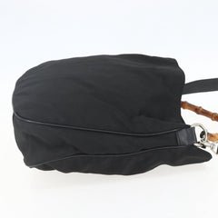 Gucci Vintage Bamboo Shoulder Bag Nylon