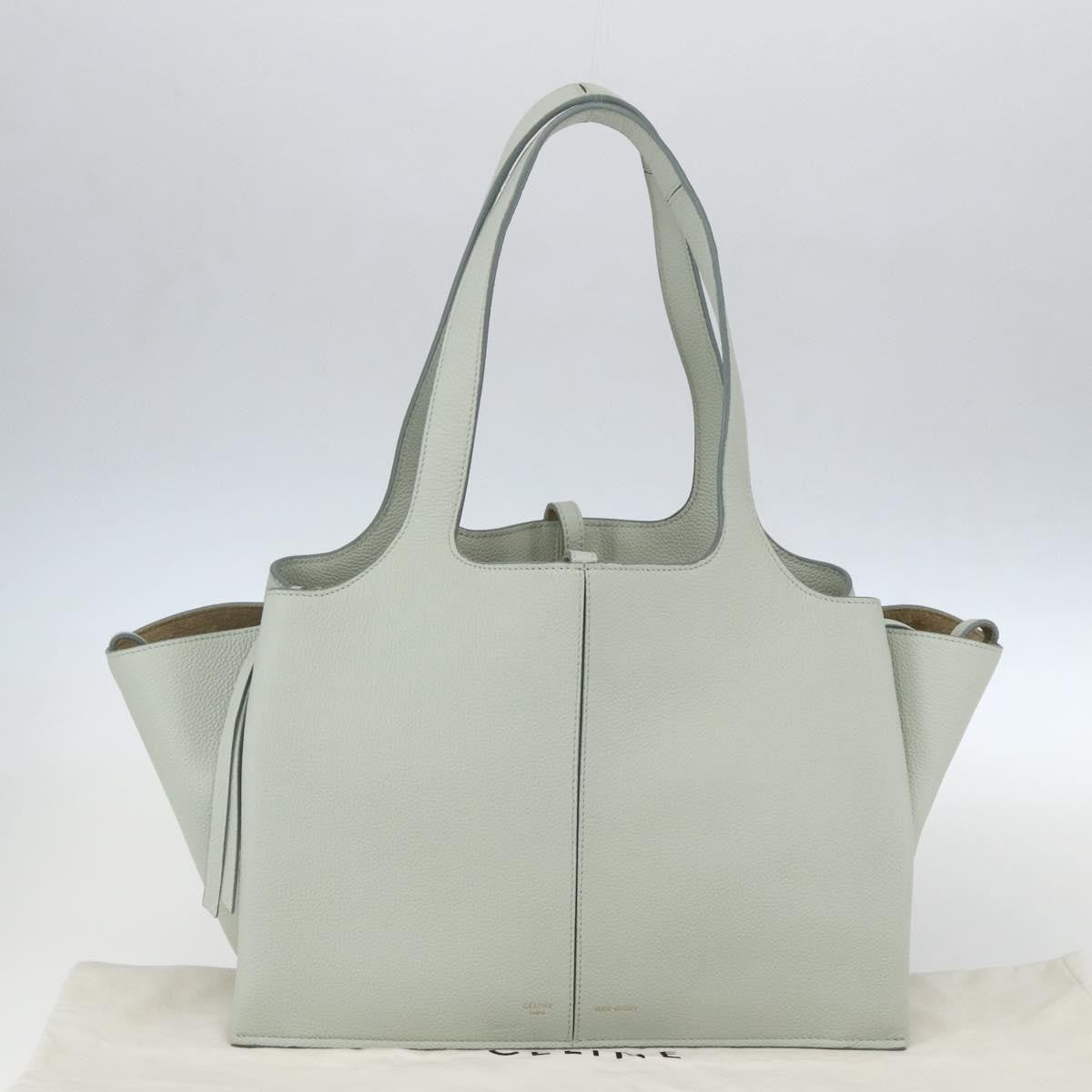 Celine Tri-Fold Shoulder Bag Grained Calfskin