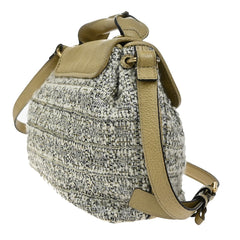 Chloe Elsie Shoulder Bag Tweed Leather