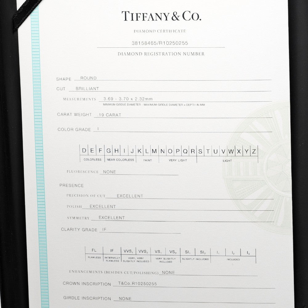 Tiffany & Co. Harmony Solitaire Ring Platinum with RBC Diamond