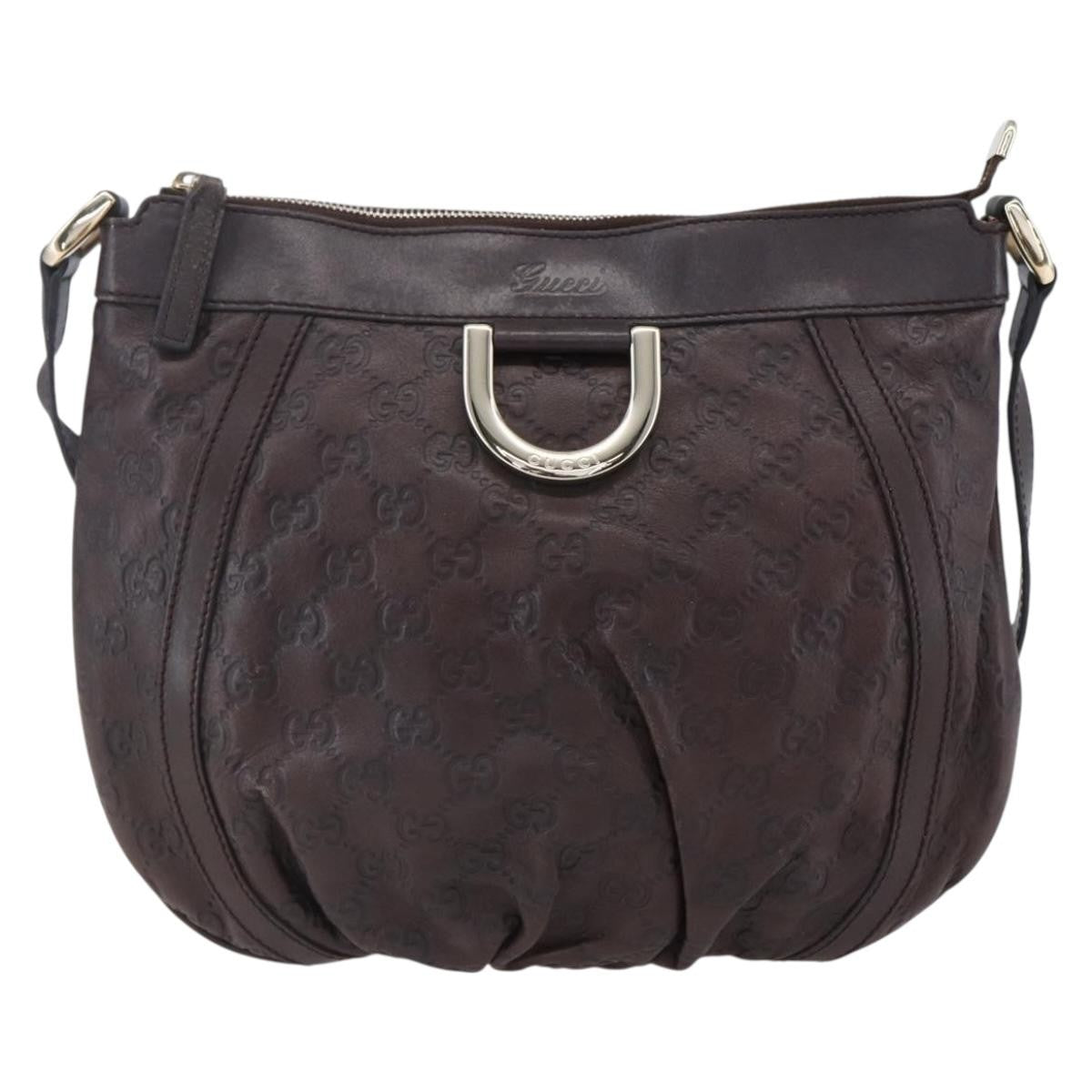 Gucci D Ring Messenger Bag Guccissima Leather