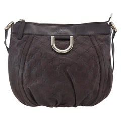 Gucci D Ring Messenger Bag Guccissima Leather