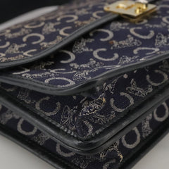 Celine C Sulky Handbag Canvas