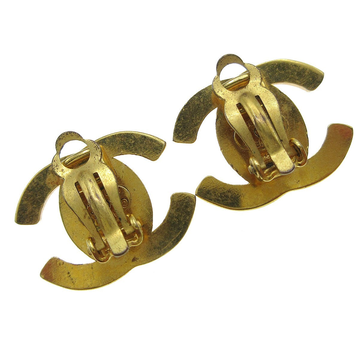 Chanel CC Turnlock Clip-On Earrings Metal