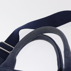 Prada Canapa Convertible Tote Grommet Embellished Canvas
