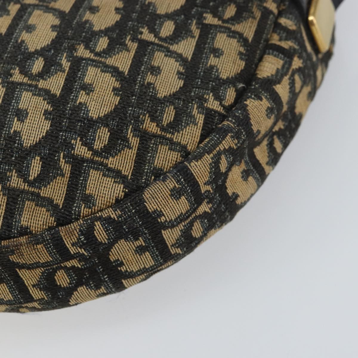 Christian Dior Vintage Trotter Shoulder Bag Canvas