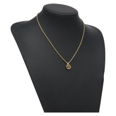 Christian Dior CD Pendant Necklace Gold-plated