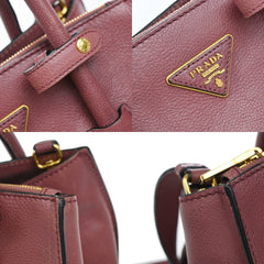 Prada Cuir Double Tote Saffiano Leather