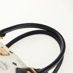 MCM Visetos Handbag Canvas and Leather