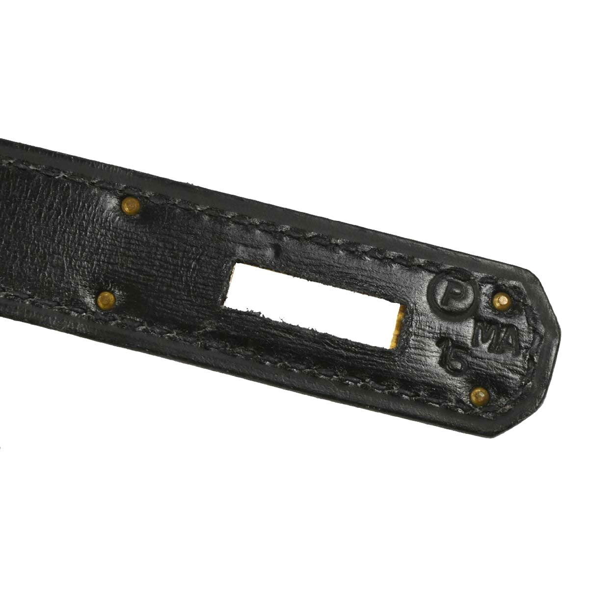 Hermes Kelly Handbag Black Box Calf with Gold Hardware