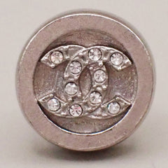 Chanel Vintage Round CC Clip-On Earrings Metal