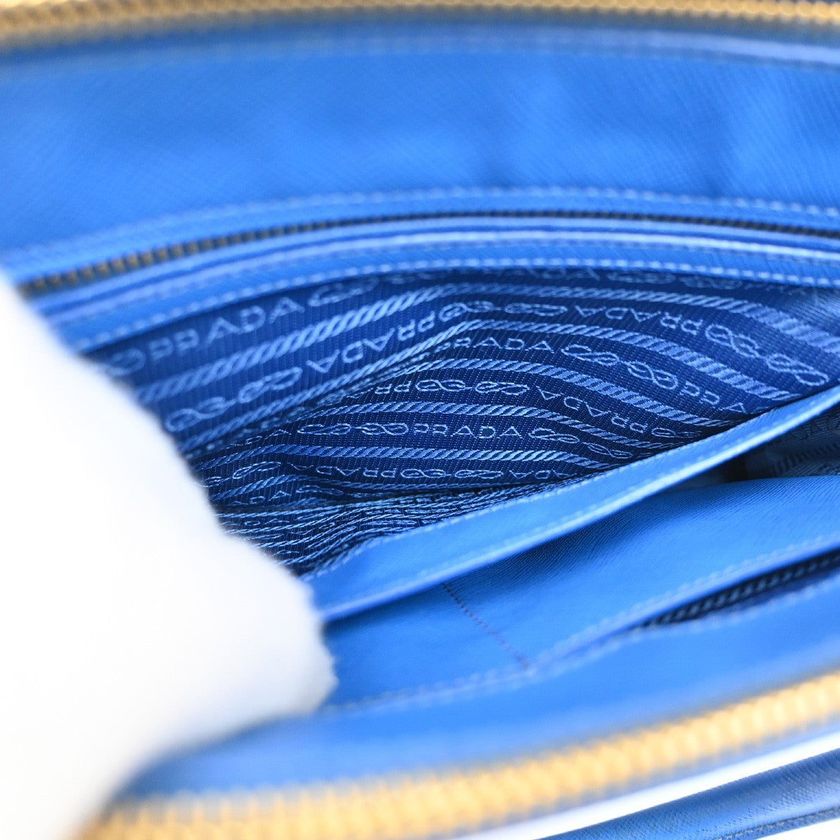 Prada Double Zip Tote Leather