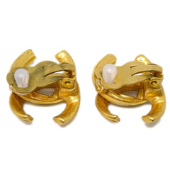 Chanel CC Clip-On Earrings Metal