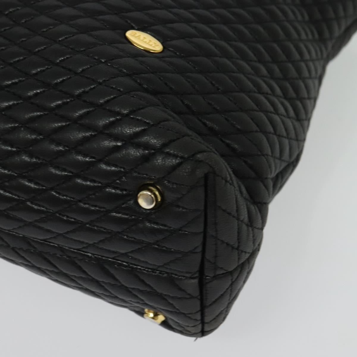 Bally Vintage Chain Shoulder Bag Quilted Leather