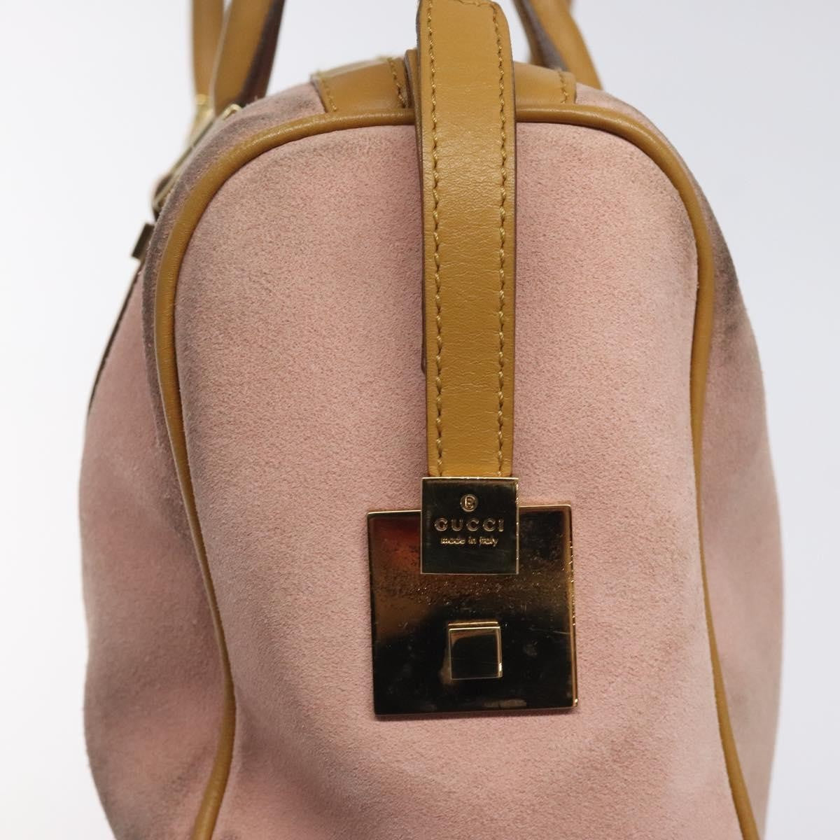 Gucci Vintage Zip Boston Bag Suede