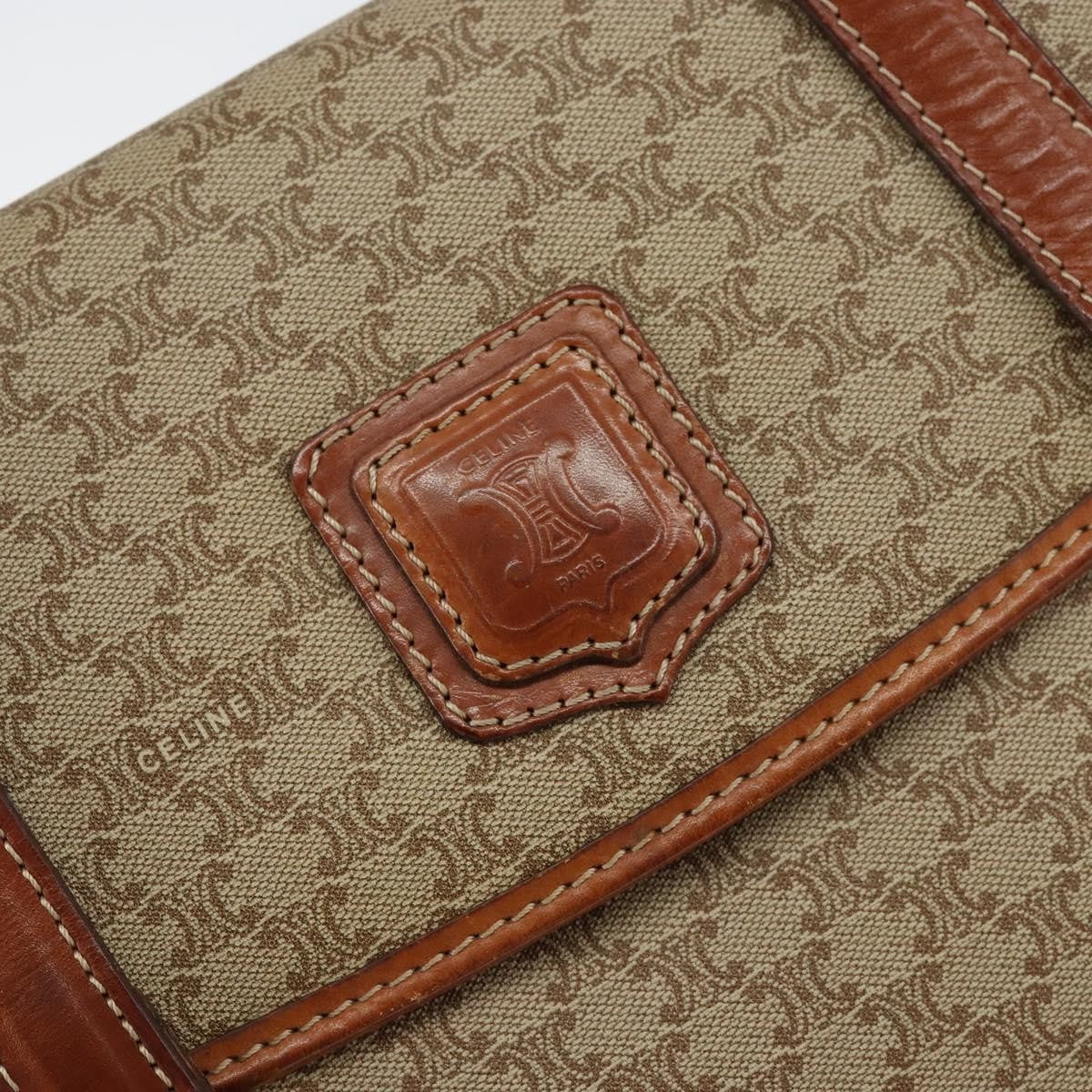 Celine Vintage Macadam Handbag Canvas