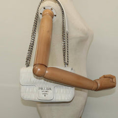 Prada Chain Flap Shoulder Bag Nappa Gaufre