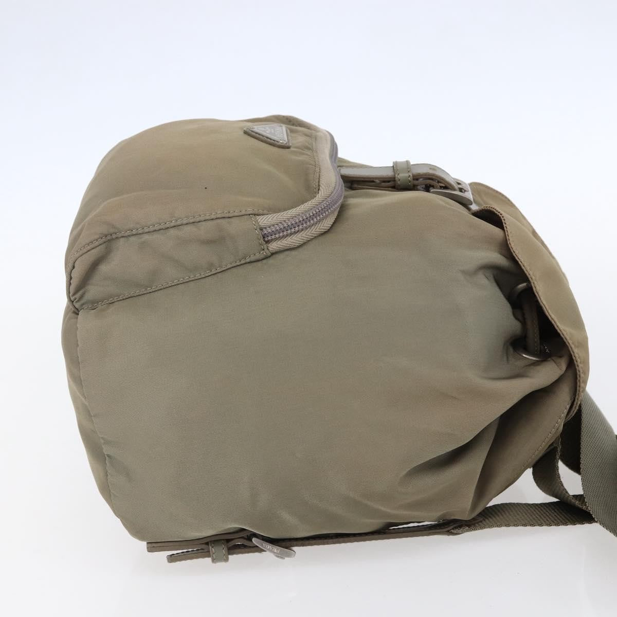 Prada Front Pocket Buckle Backpack Nylon